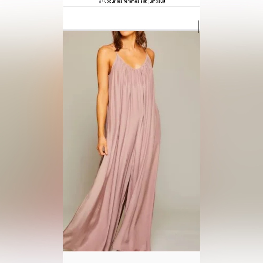 Pour Les femmes silk charmeuse jumpsuit